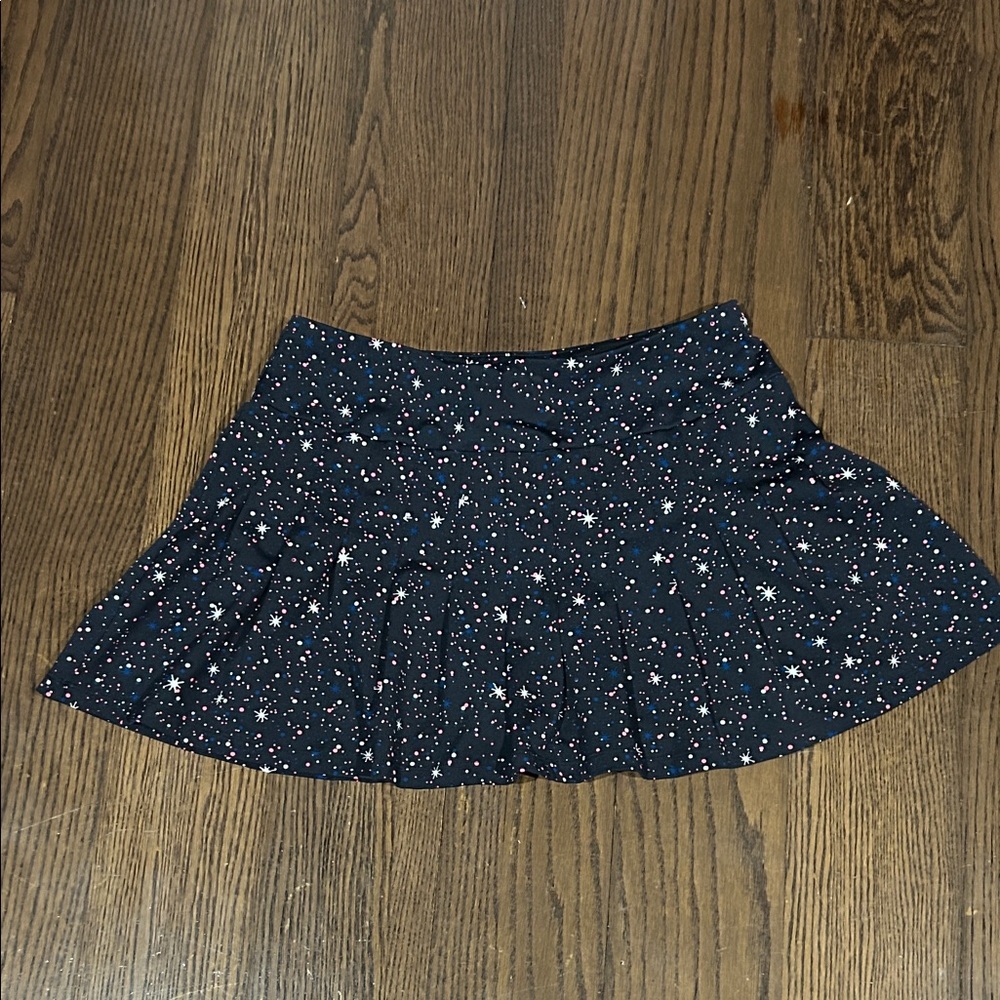 Tail black blue neon pink stars tennis skirt w built in short sz M